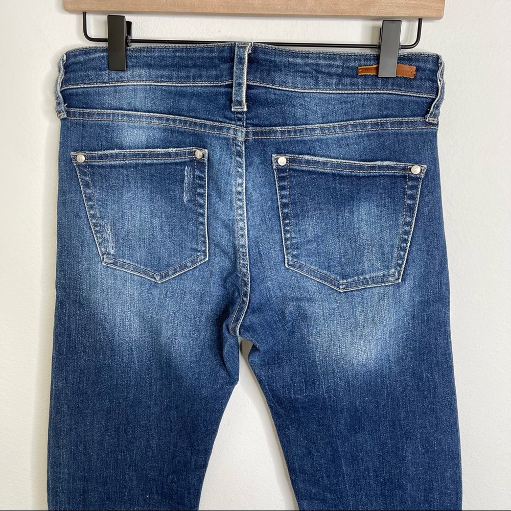 Anthropologie Pilcro Mid-Rise Slim Boyfriend Jeans Sz 26 comfort - Picture 9 of 16